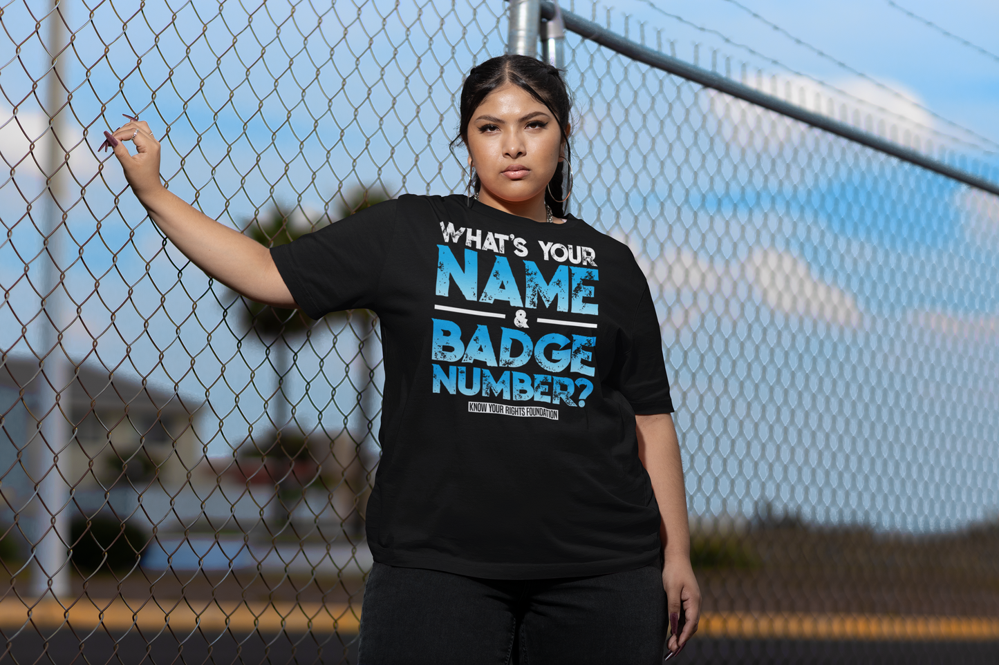 Women's What's Your Name & Badge Num. Tee #1