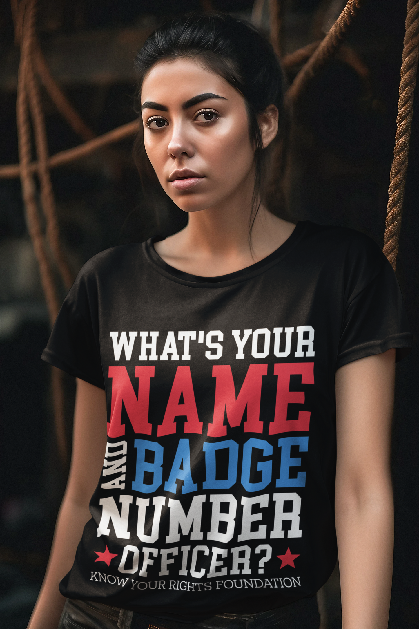 Women's What's Your Name & Badge Num. Tee #2