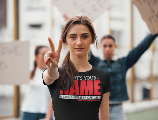 Women's What's Your Name & Badge Num. Tee #3
