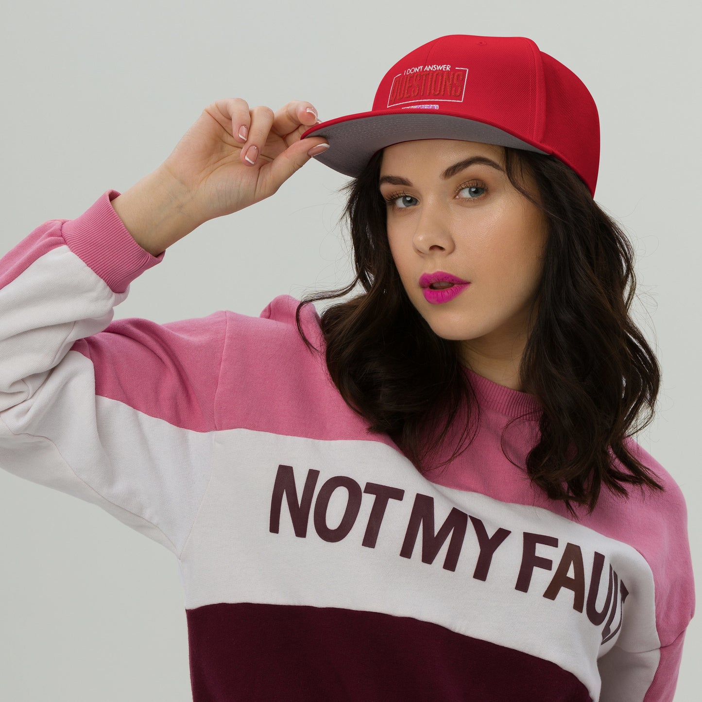 I Don't Answer Question Snapback Cap